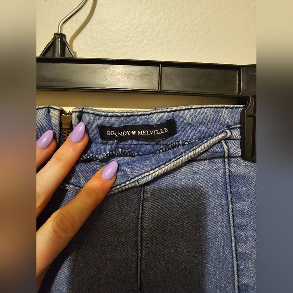 Brandy Melville Jean Skirt - Picture 3 of 4